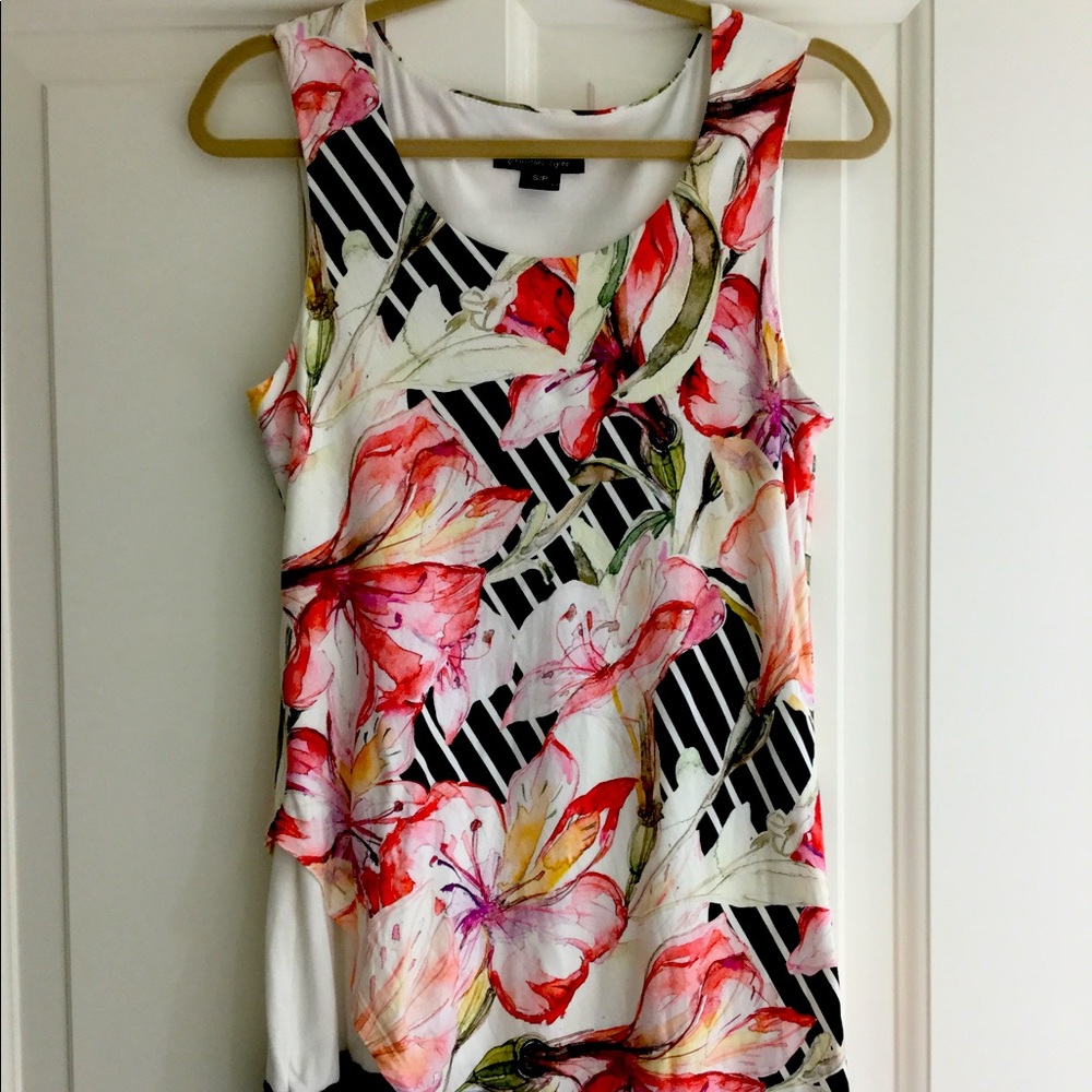 MICHAEL TYLER Casual Flower Print Dress Size Small - Picture 2 of 5